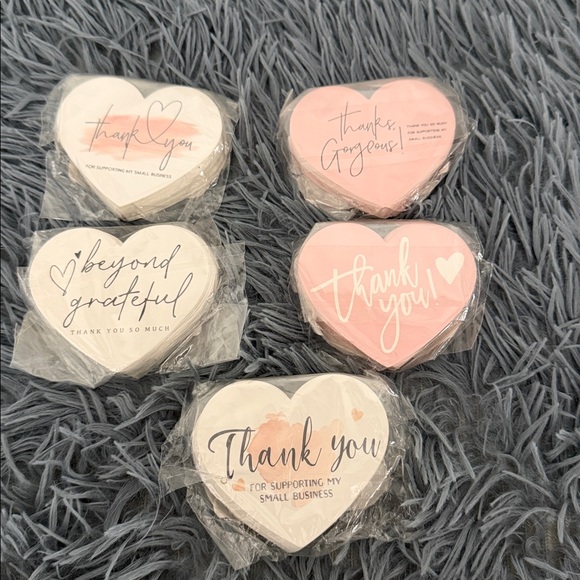 100pc thank you cards & 500pc stickers - Picture 7 of 9